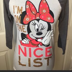 Disney Minnie Mouse Christmas shirt youth XL